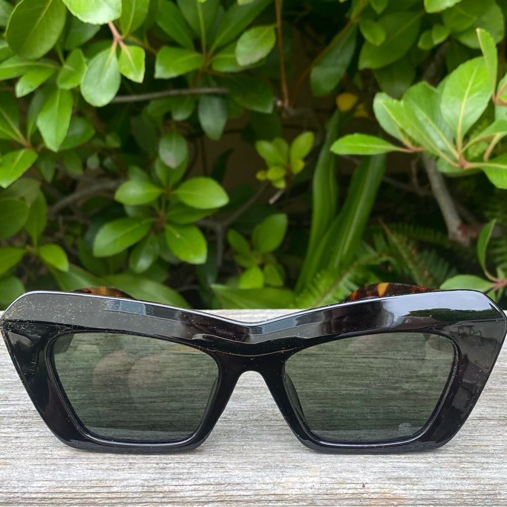 NIB Women's SZADE FLOREY BLACK/TORTOISE/MOSS POLARIZED SUNGLASSES Sustainable - Picture 3 of 13